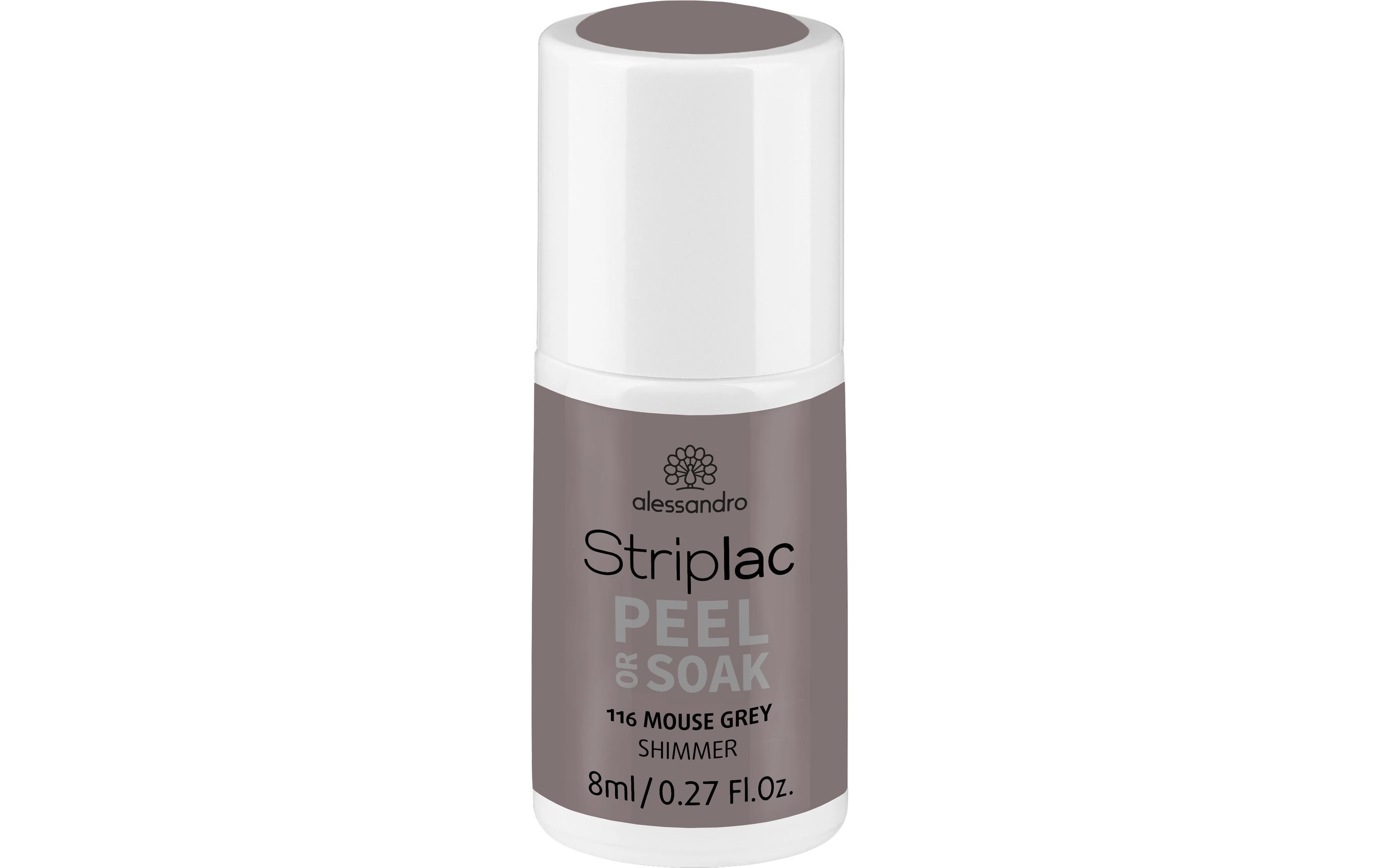 Nagellack Striplac 116 Mouse GreyKratz- und splitterfester UV-Nagellack