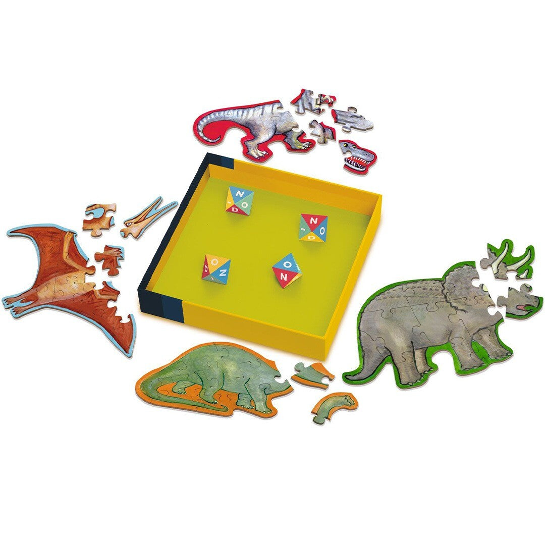 Djeco dobbelpuzzel dinoroll