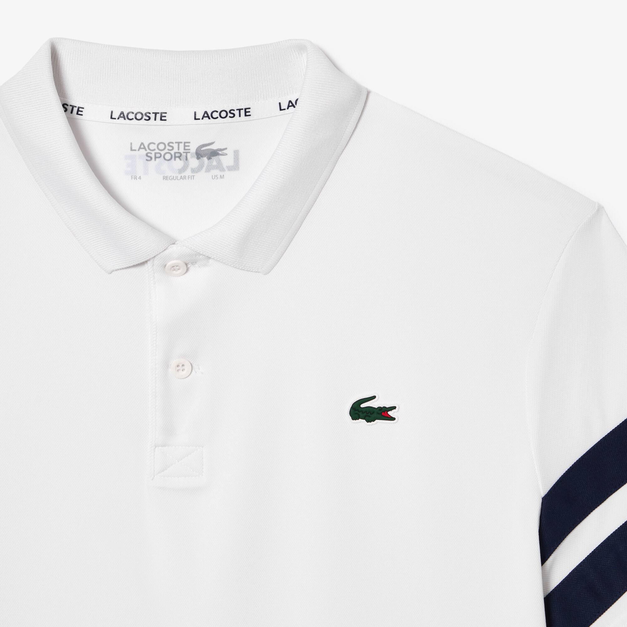 Ultra-Dry Colourblock Tennis Poloshirt Kurze Ärmel - Weiss - Lacoste - Herren