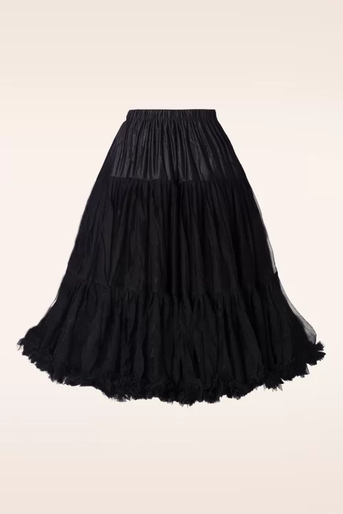 Banned Retro Queen Size Lola Lifeforms petticoat in zwart