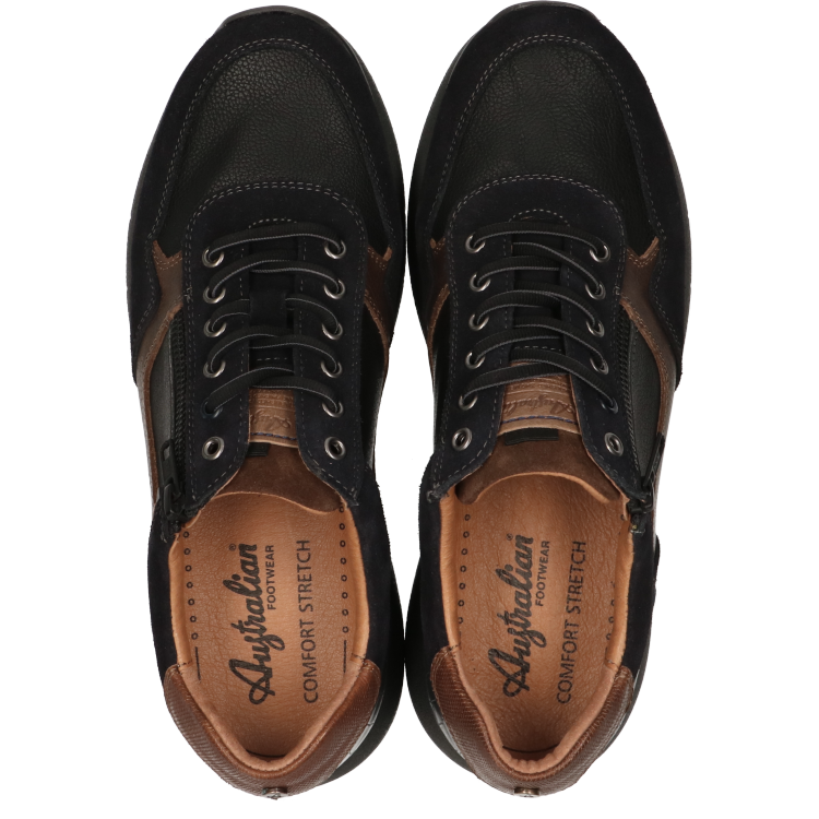Australian Footwear Dakota Black Brown Tan