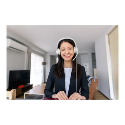 Logitech H390 - Casque filaire avec micro - USB-A - blanc cassé