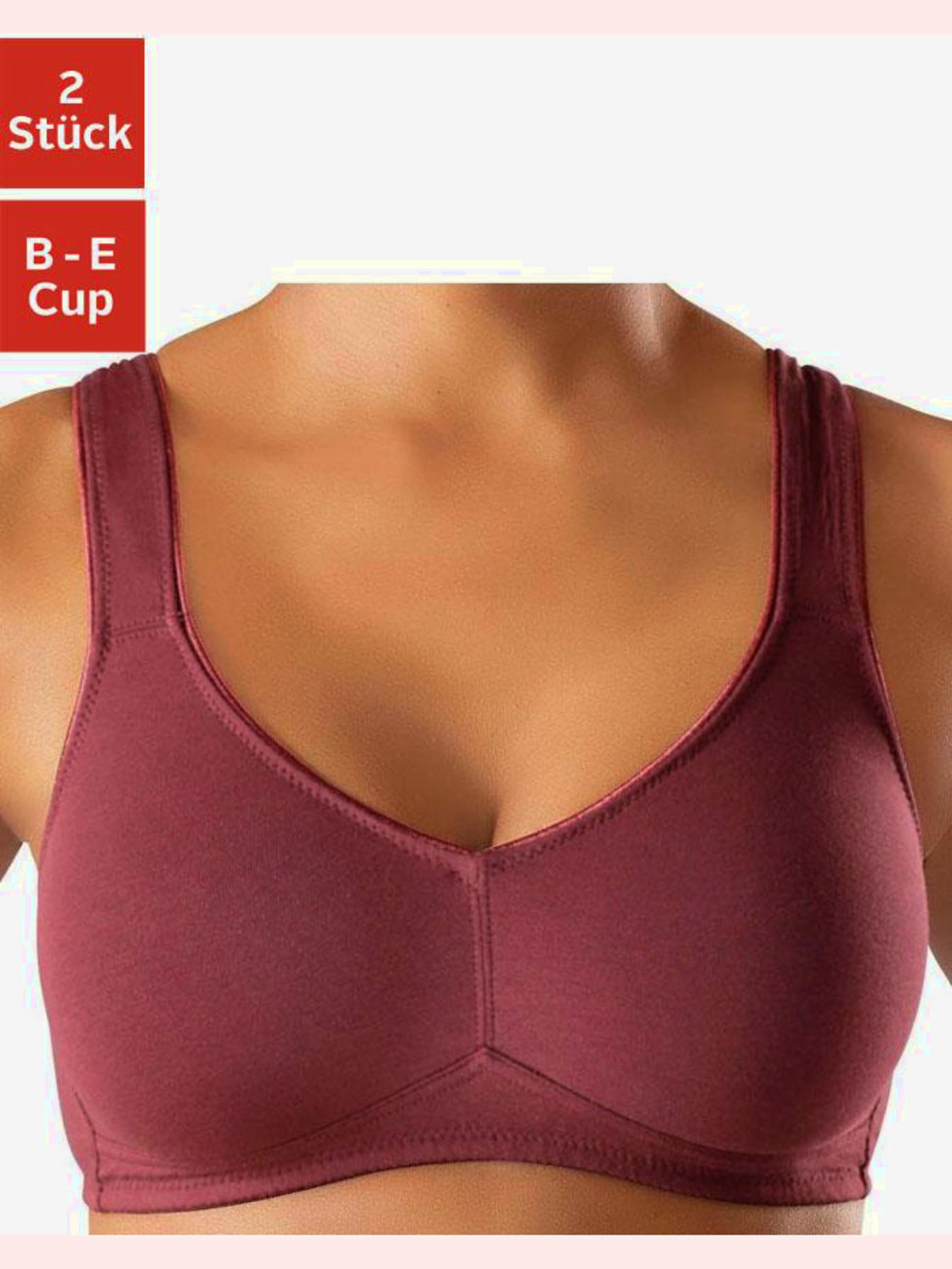 Soutien-gorge doux soutien-gorge en coton, bonnets sans coutures