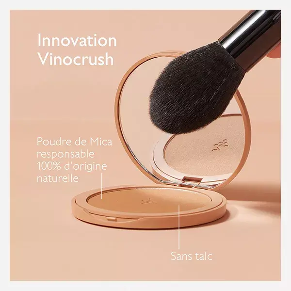 Pó bronzeador de longa duração Vinocrush da Caudalie, 8,5g