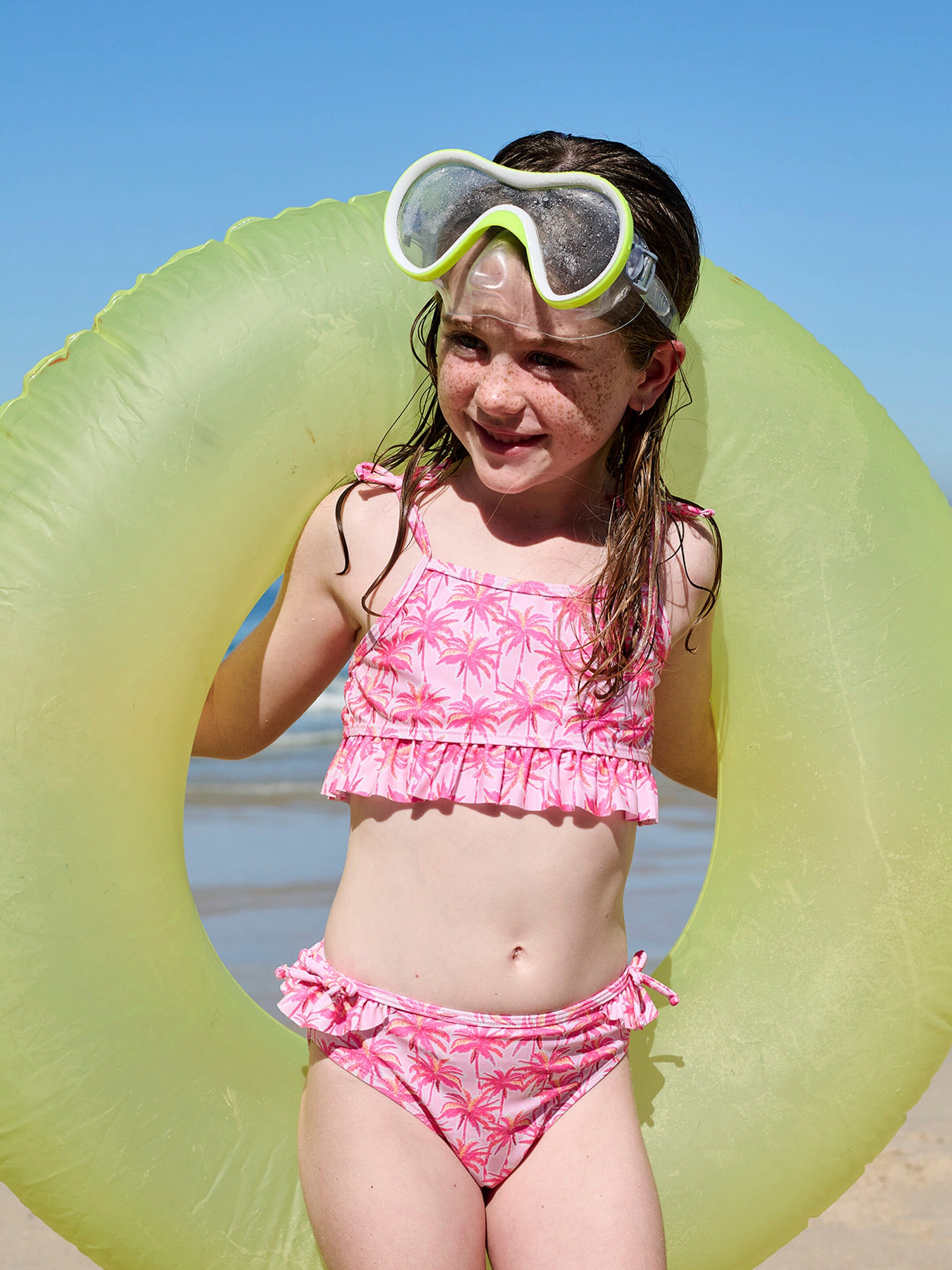Vertbaudet Mädchen Bikini mit Schleifen rosa