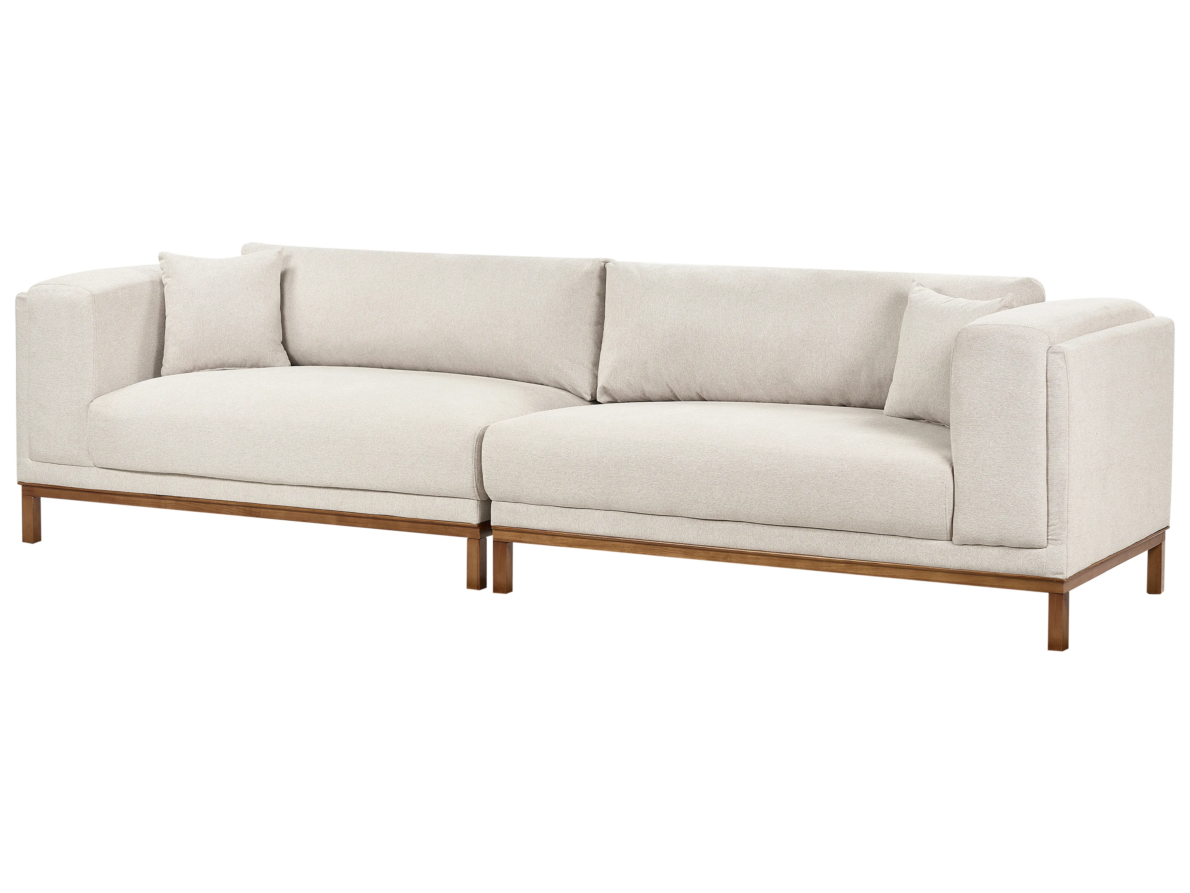 Bank 4-zits VENG Stof Lichtbeige