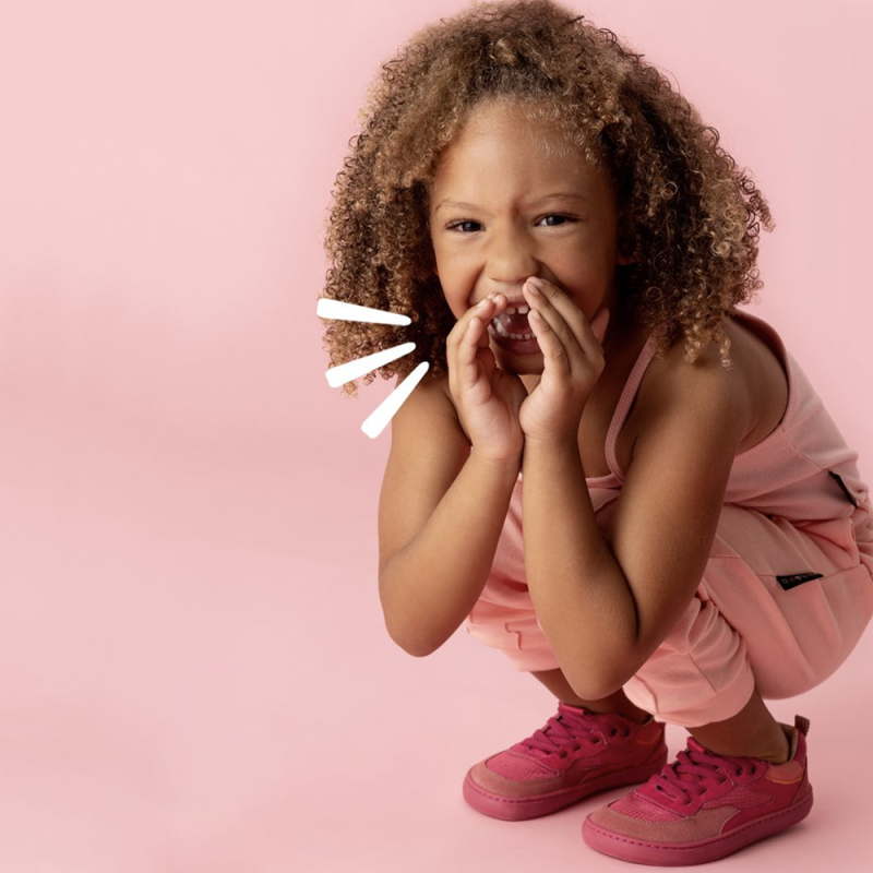 Tip Toey Joey Tip Toey Joey Kidos Sneakers Step Cerejeira Pitaya Pink Coral Matte