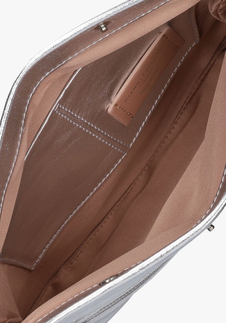 GIANNI CHIARINI zilveren gianni chiarini schoudertas cherry 7375