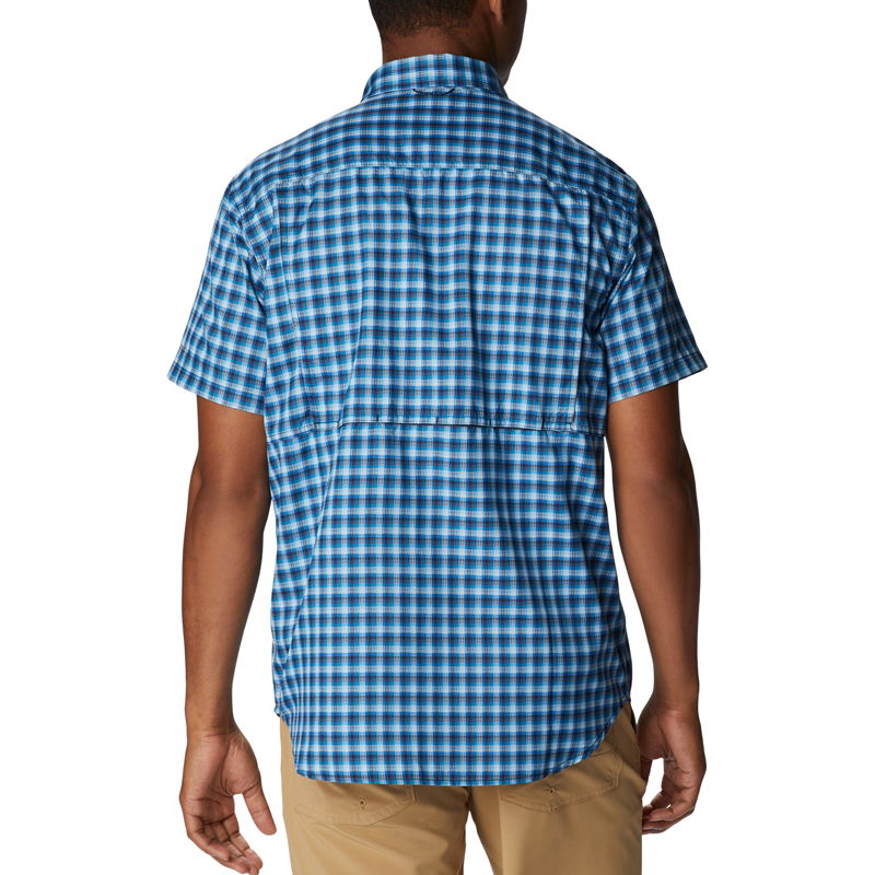 Columbia Silver Ridge Utility skjorte SS, herre Collegiate Navy Plaid - Spejder Sport