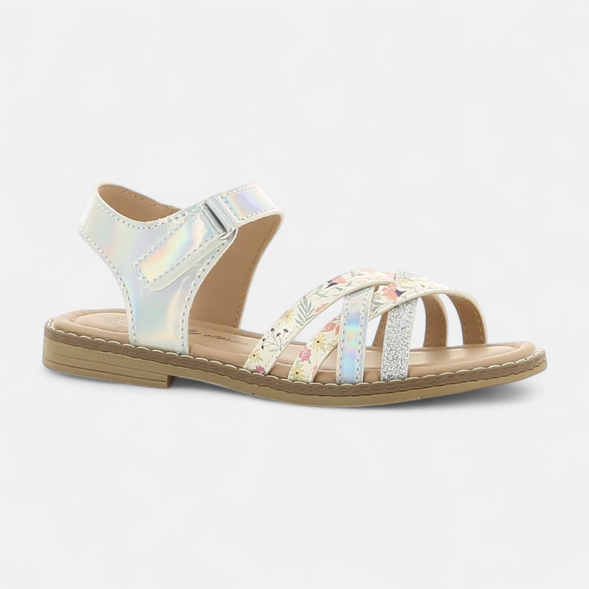 Nu-pieds Fille argent