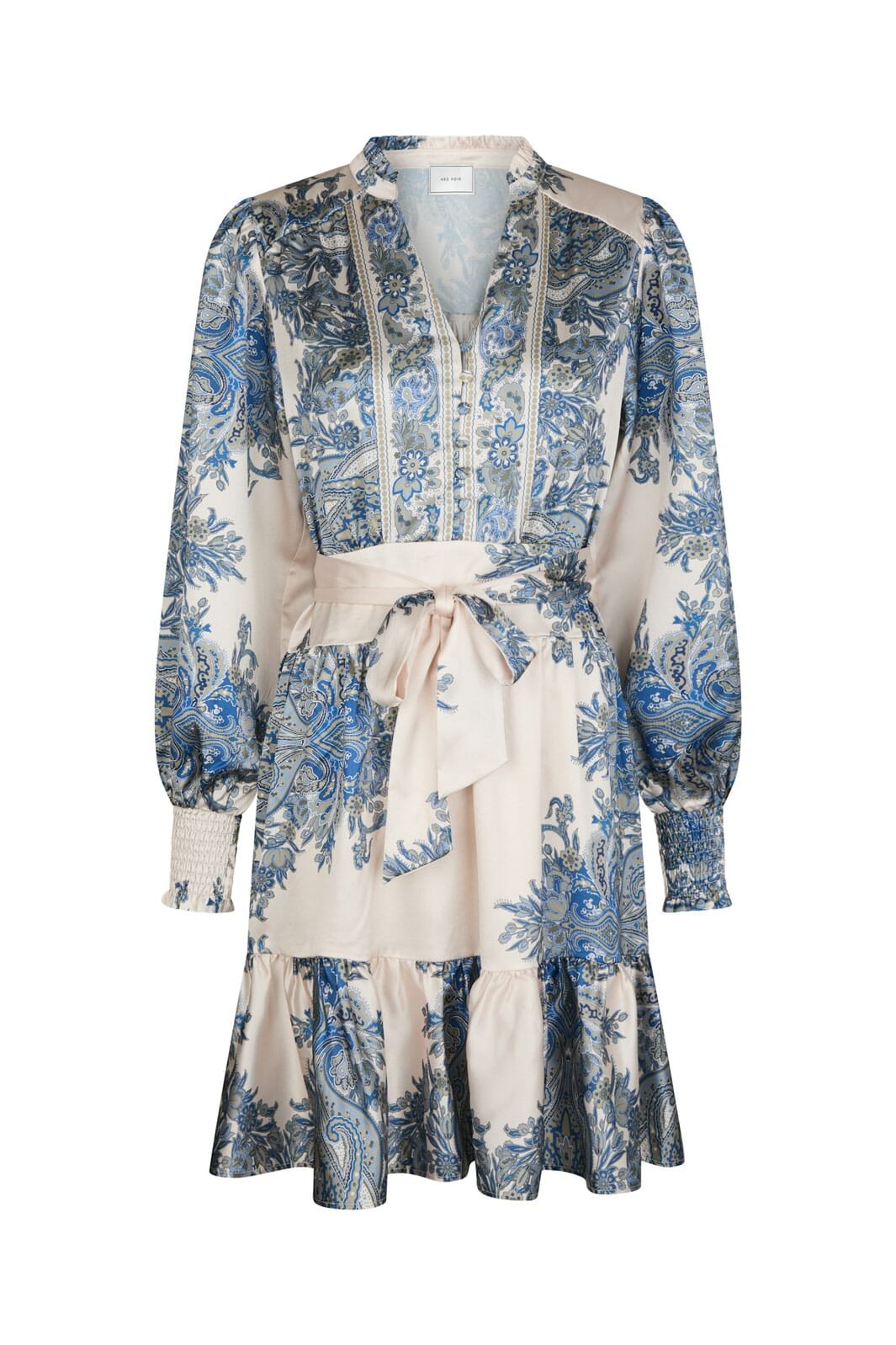 Neo Noir Malfida Paisley Border Dress 166210