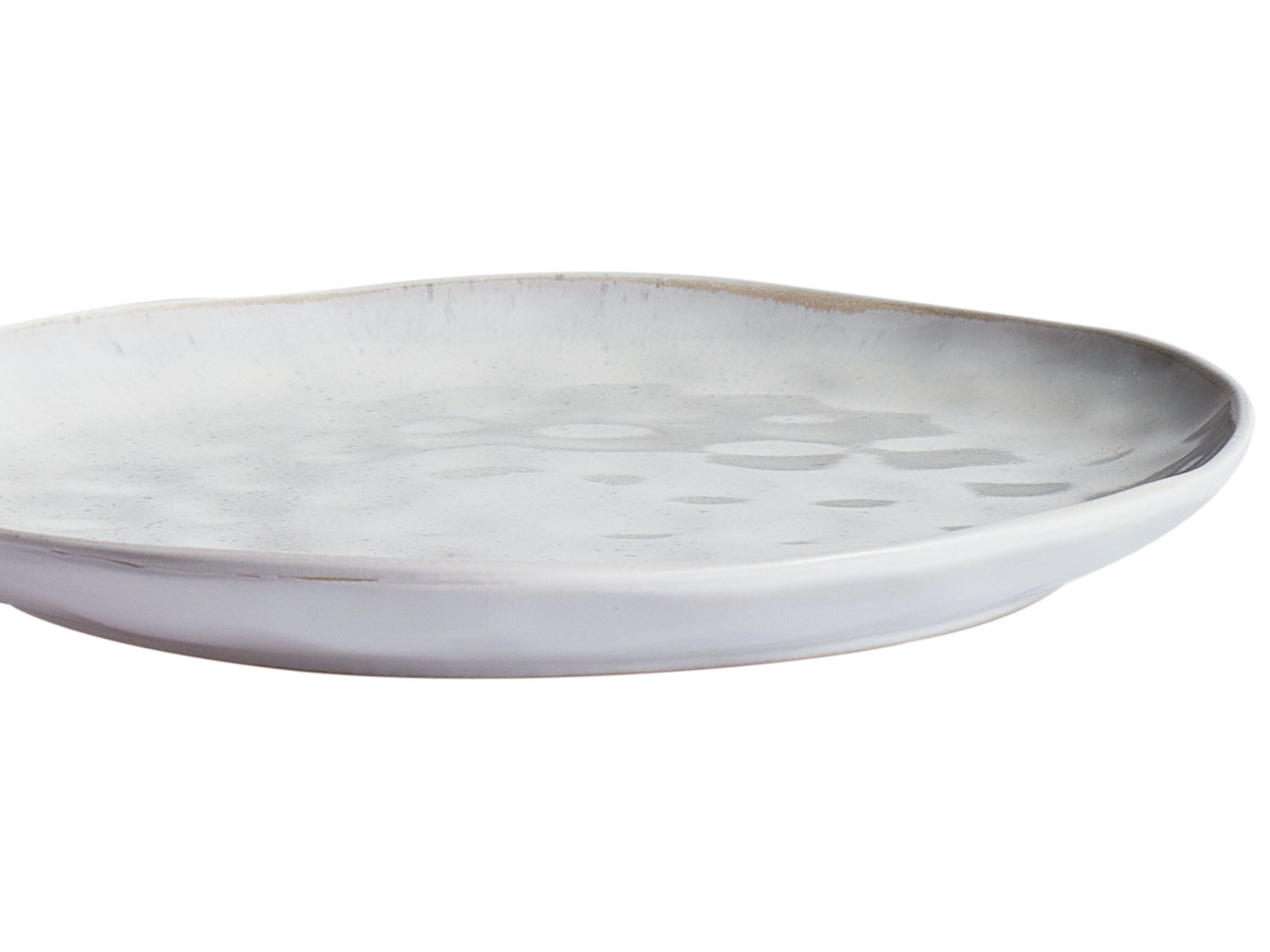 Set van 8 dinerborden SESAME Steengoed Lichtgrijs