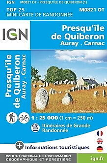 IGN - M0821OT MINI PREQU'ILE DE QUIBERON