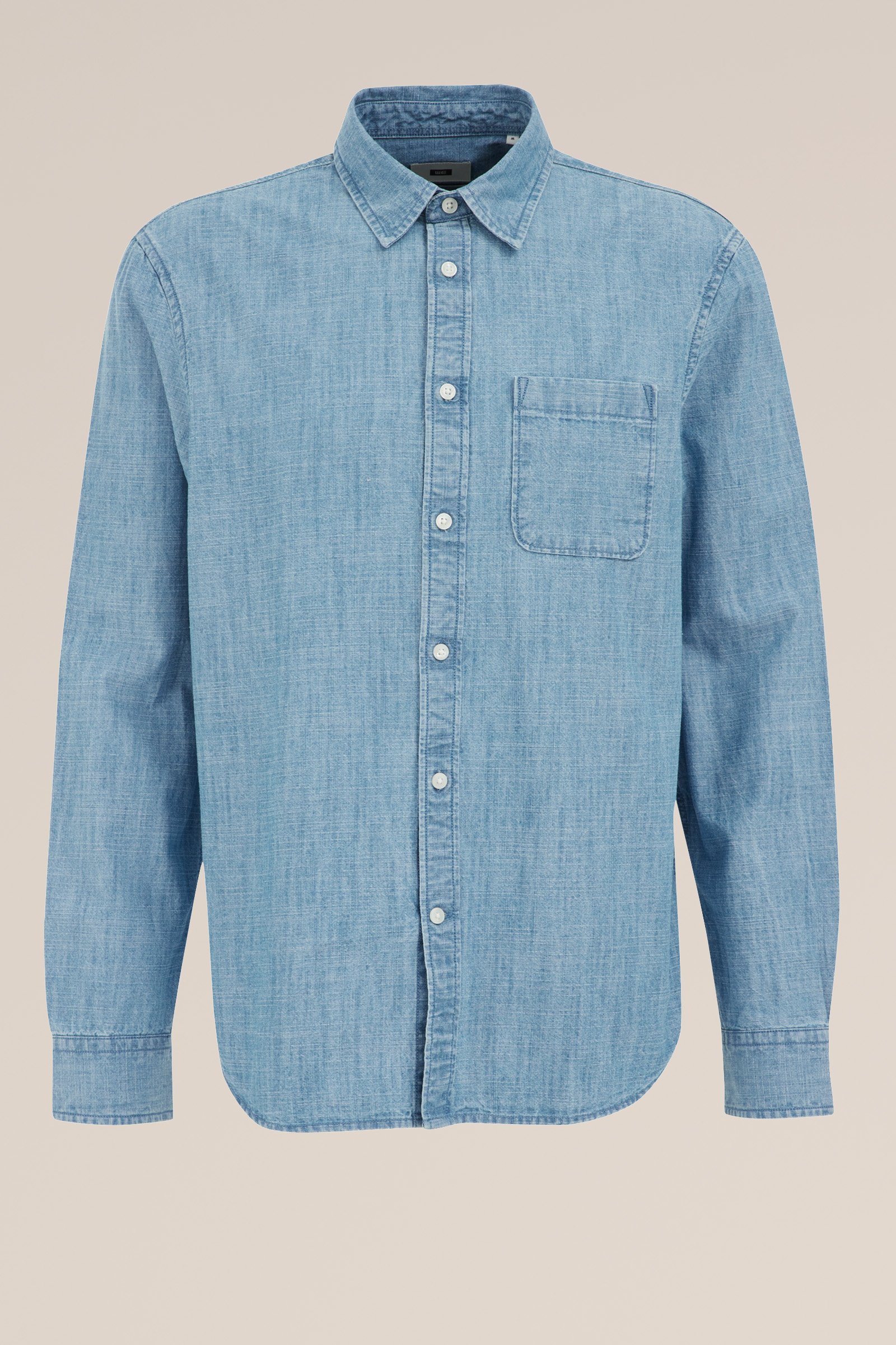denim blouse WE Fashion Lichtblauw
