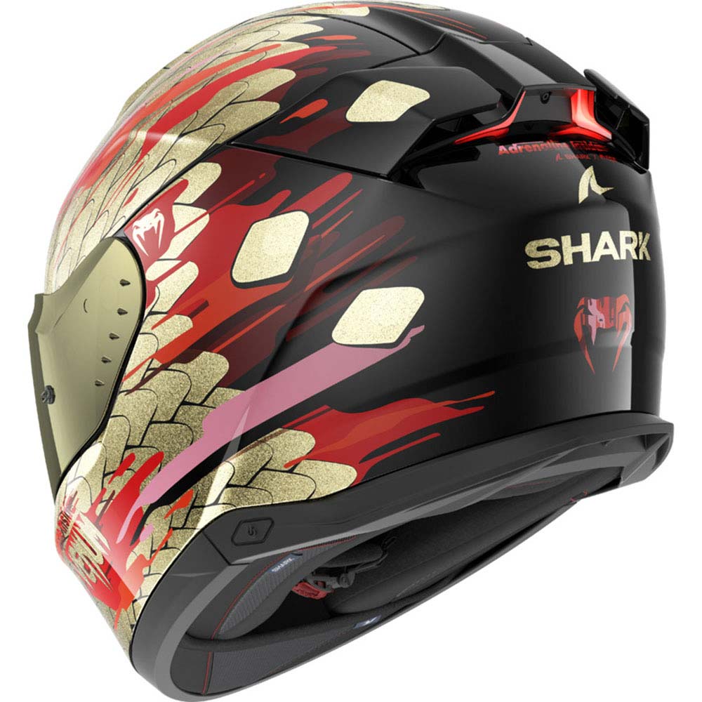 Shark - Casque Skwal i3 Venum Or / Rouge / Noir / Brillant