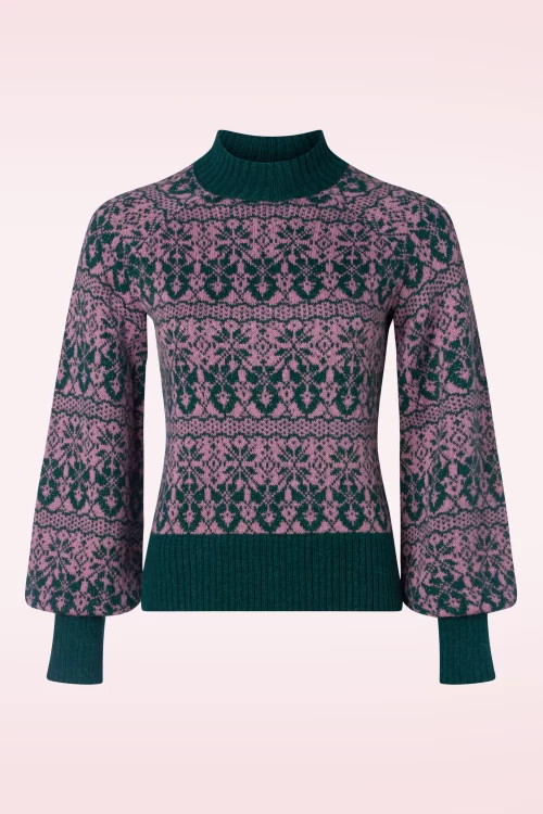 King Louie Jeanie Duchess top in pine groen