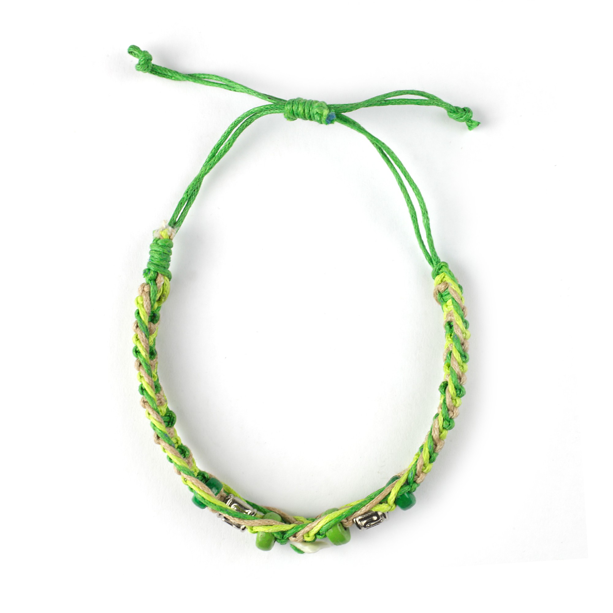 Armband geflochten, grün, Ø 10 cm günstig bestellen