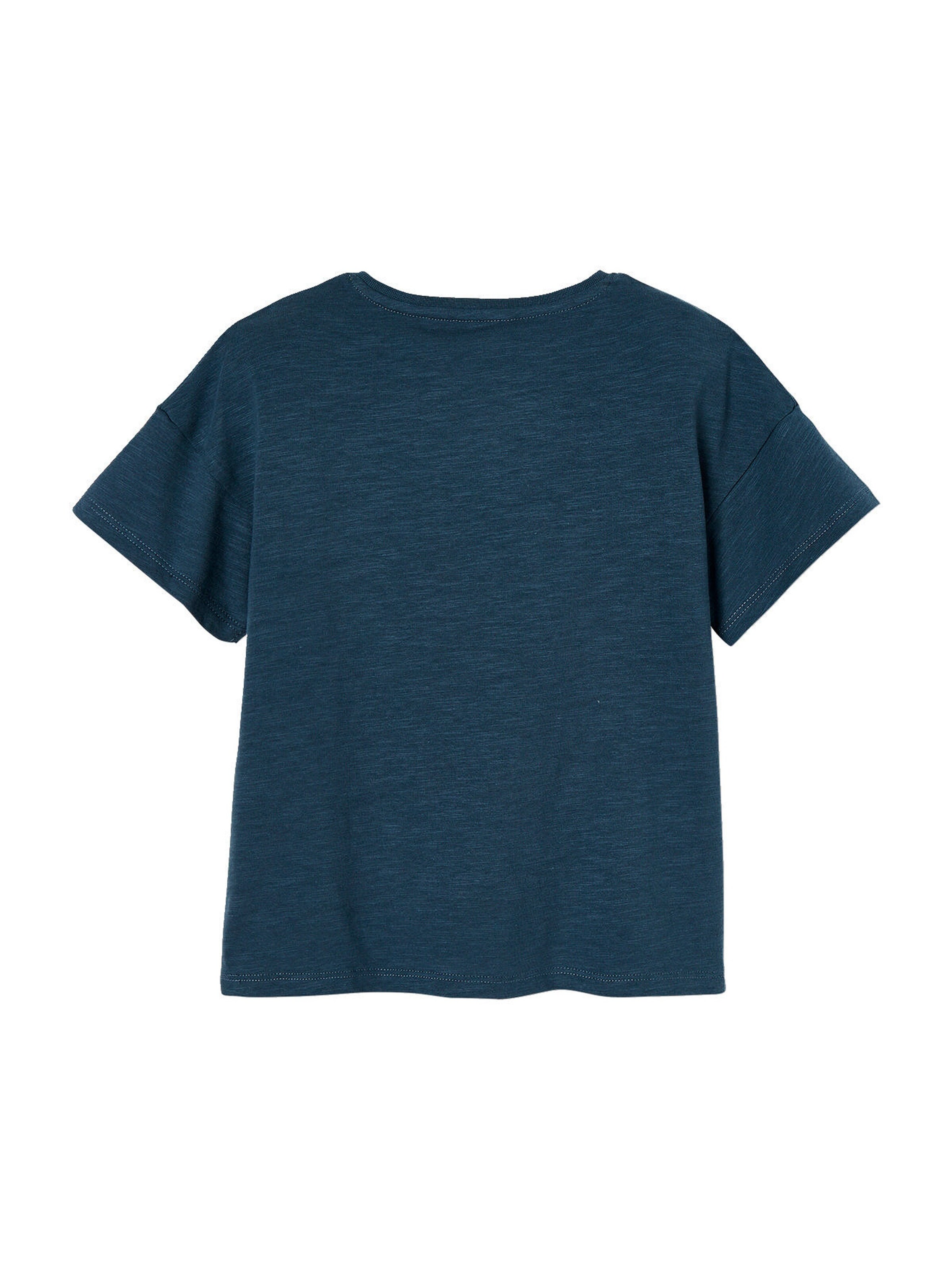 Vertbaudet Mädchen T-Shirt mit Rüschenmotiv tinte