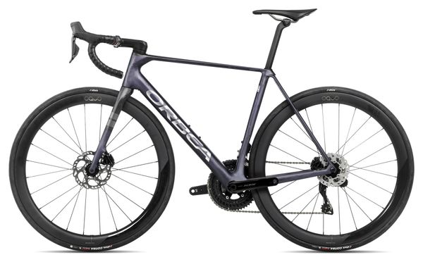 Vélo de Route Orbea Orca M30iLTD PWR Shimano 105 Di2 12V 700 mm Bleu Violet Tanzanite Carbon Raw 2025