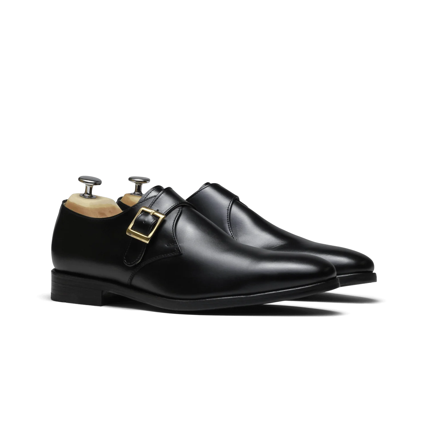 Gt Sun-Chaussure à boucle en cuir noir