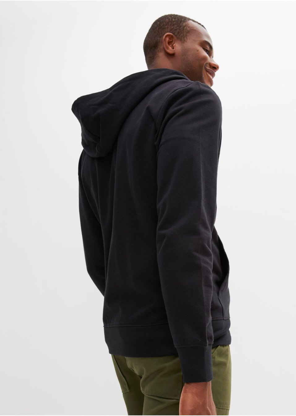 Gilet sweat à capuche avec polyester recyclé