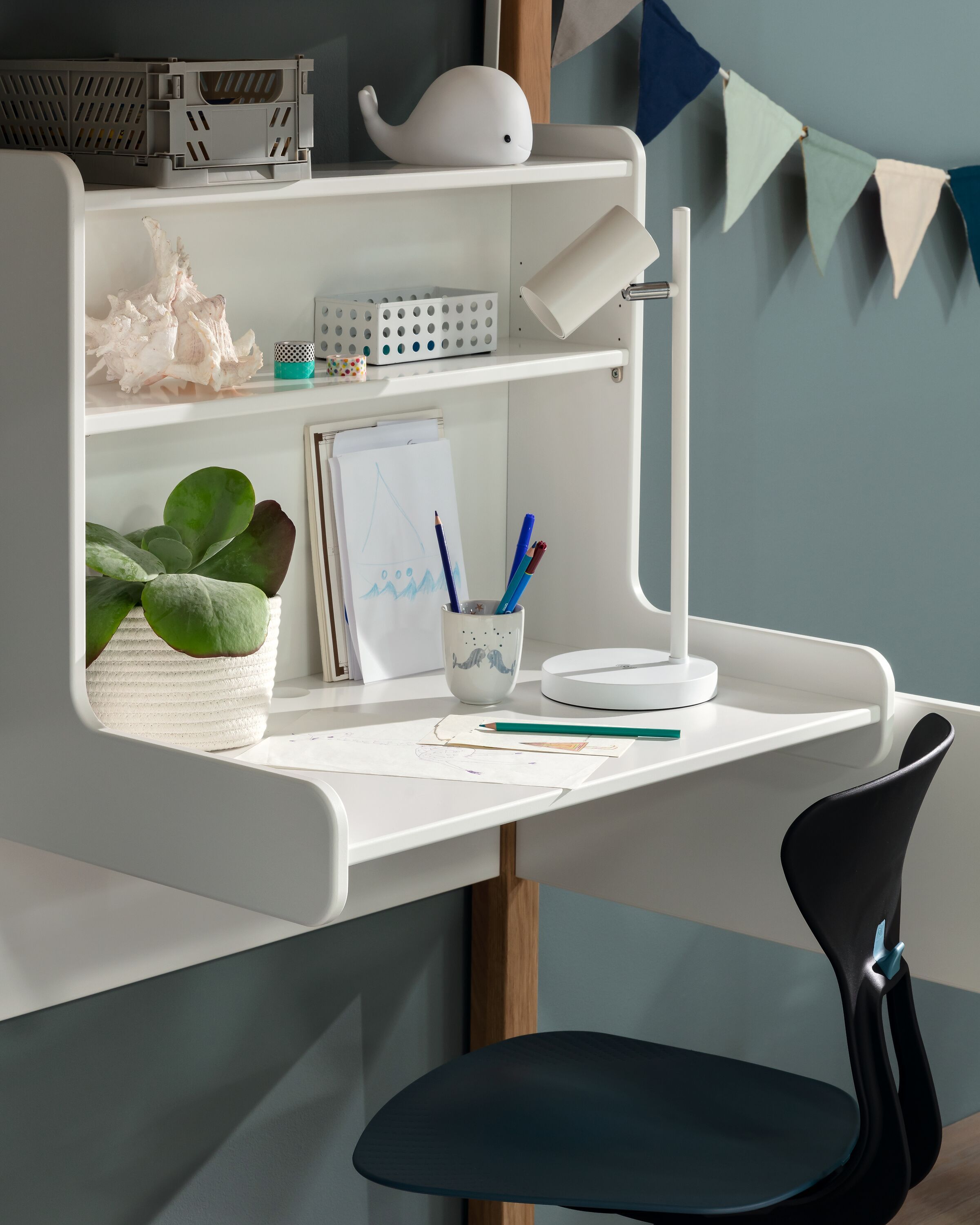 Flexa CLASSIC Hängepult - White Wash / B: 51.0 cm x T: 63.0 cm x H: 72.0 cm