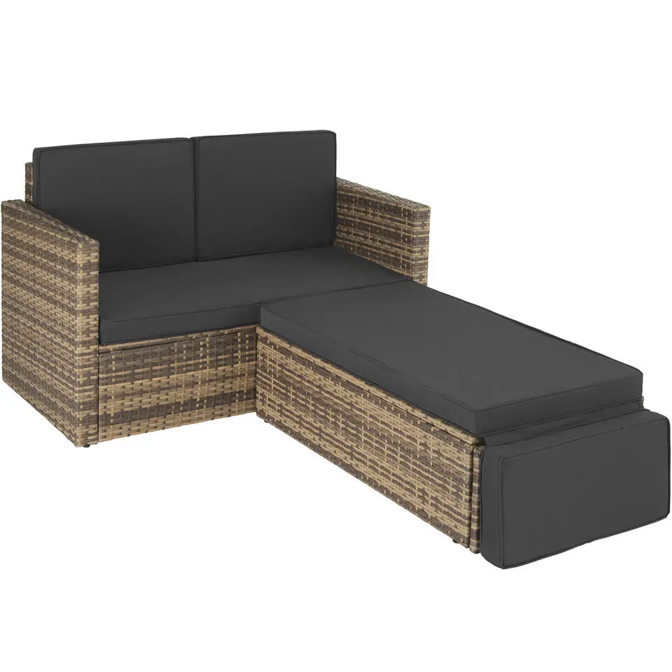 tectake Wicker loungesofa Corfu, Natuur