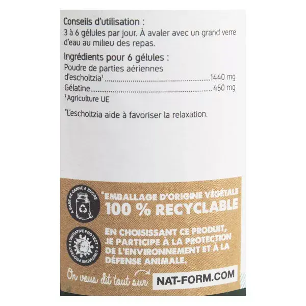 Nat & Form Original Escholtzia 200 cápsulas