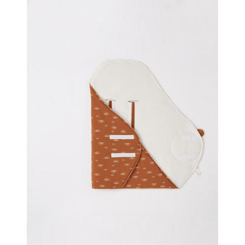 Couverture promenade caramel jersey ouatine Babou & Kendi - NOUKIE 'S