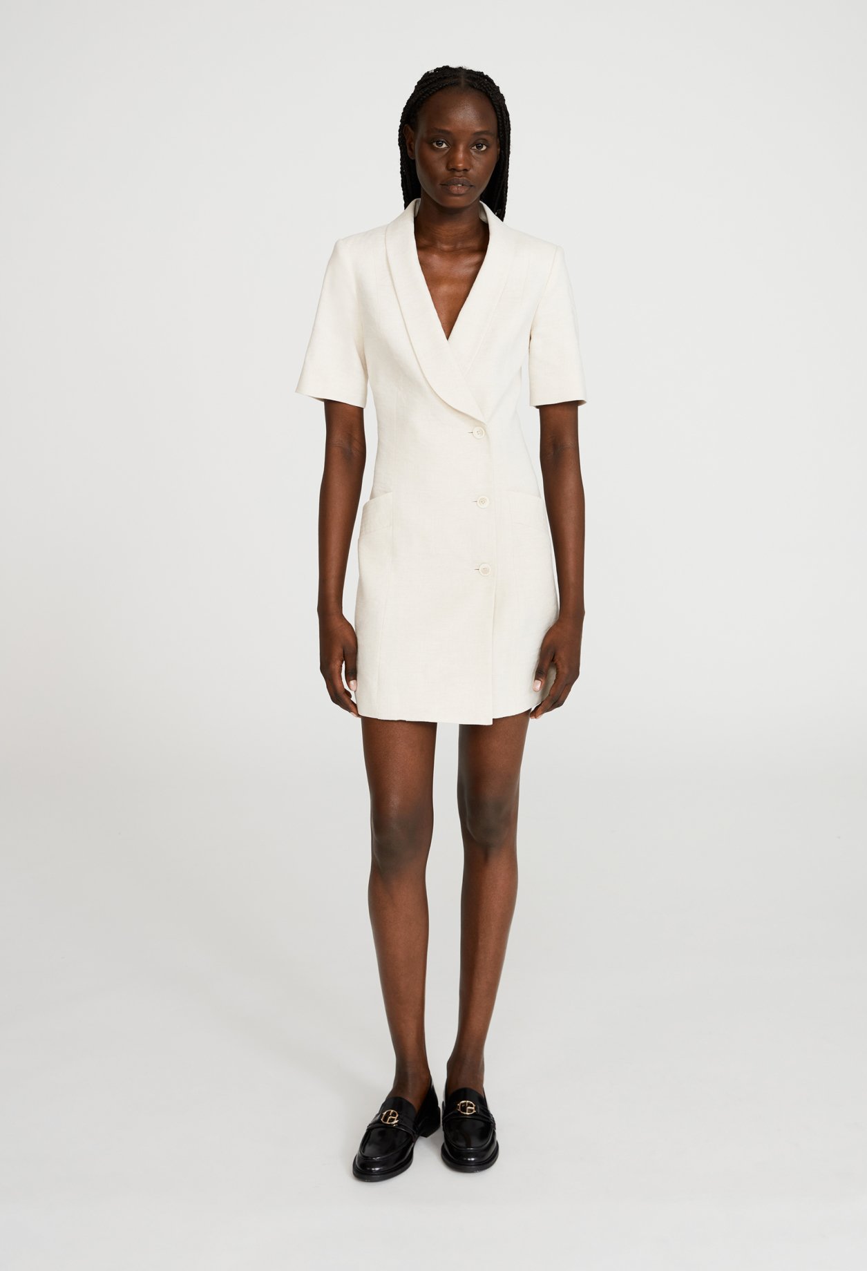 Robe tailleur ecrue
