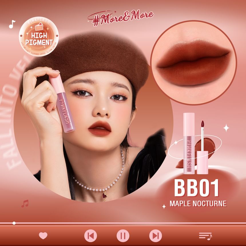 PINKFLASH - Luchtige matte mousse tint - 10 kleuren