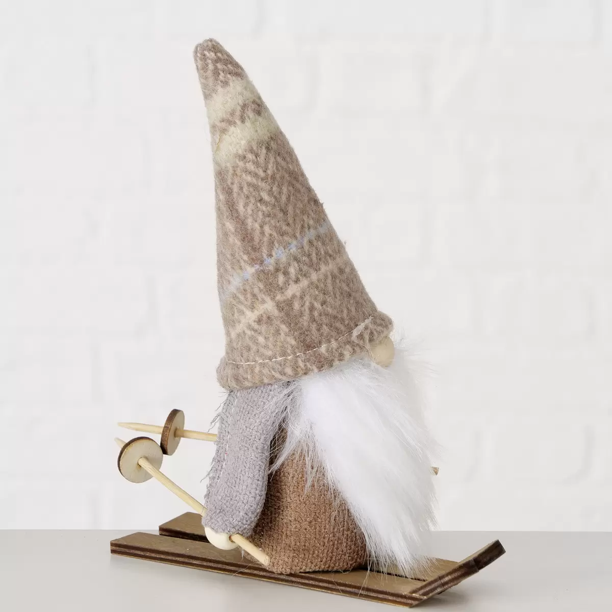 Wichtel Theobert grau,beige,braun