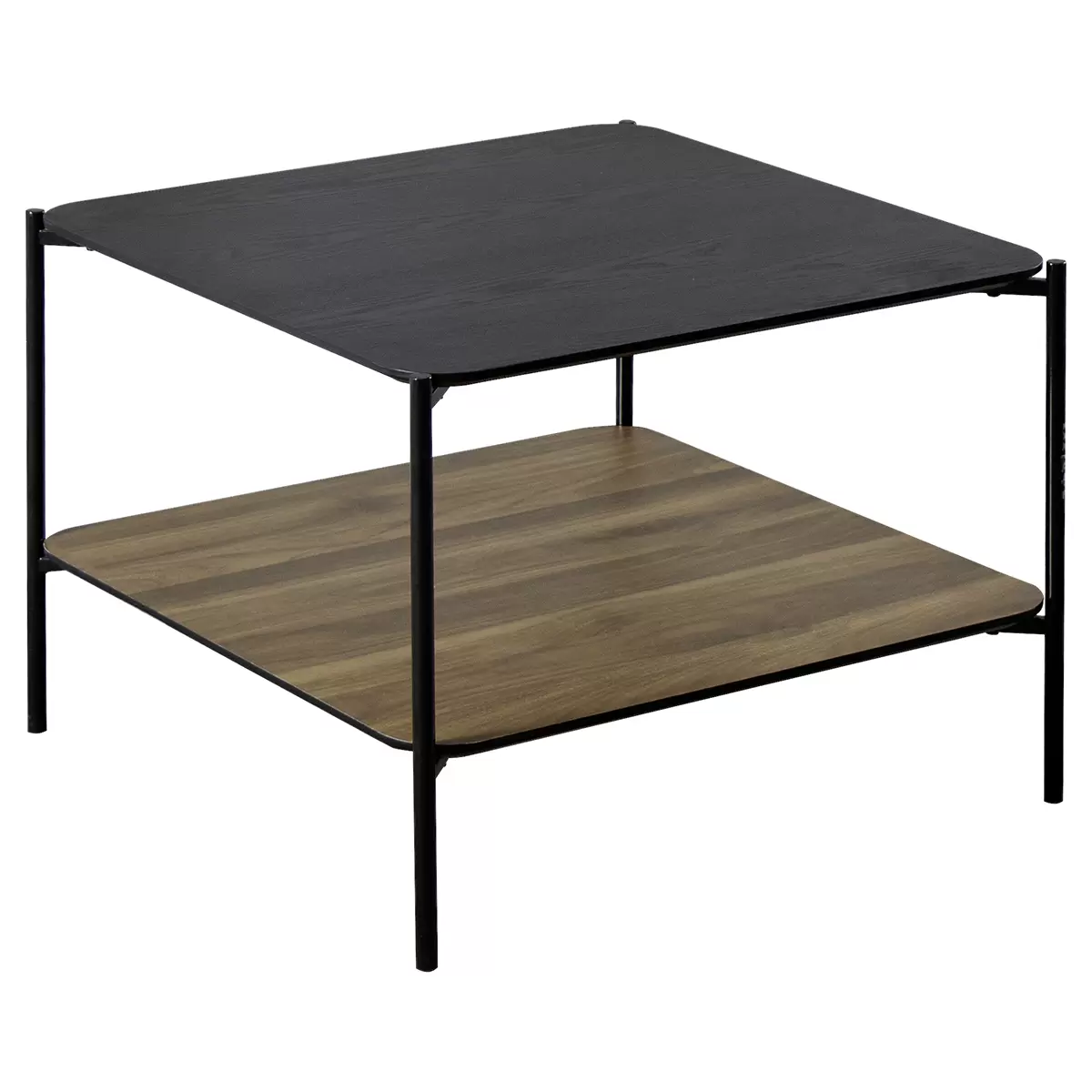 Salontisch Twin schwarz,walnuss