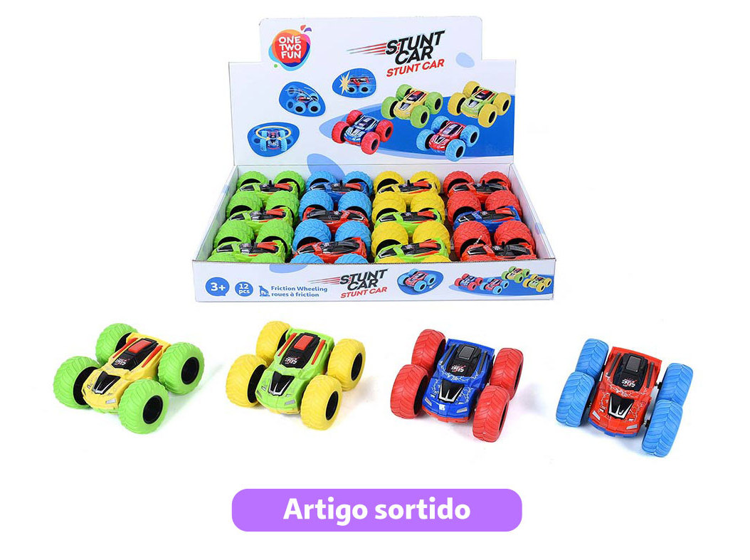 VEICULO STUNT CAR ONE TWO FUN MODELO SORTIDO