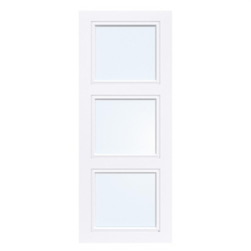 Arne & Bodil binnendeur ABT306 blank glas - extra wit afgelakt