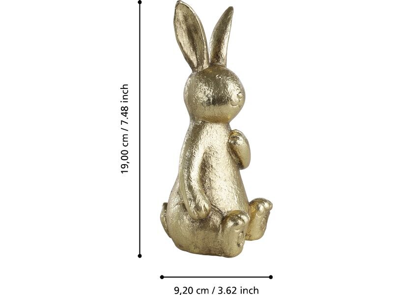 EGLO Hase Chilandy 19 cm, Gold Hasenfigur
