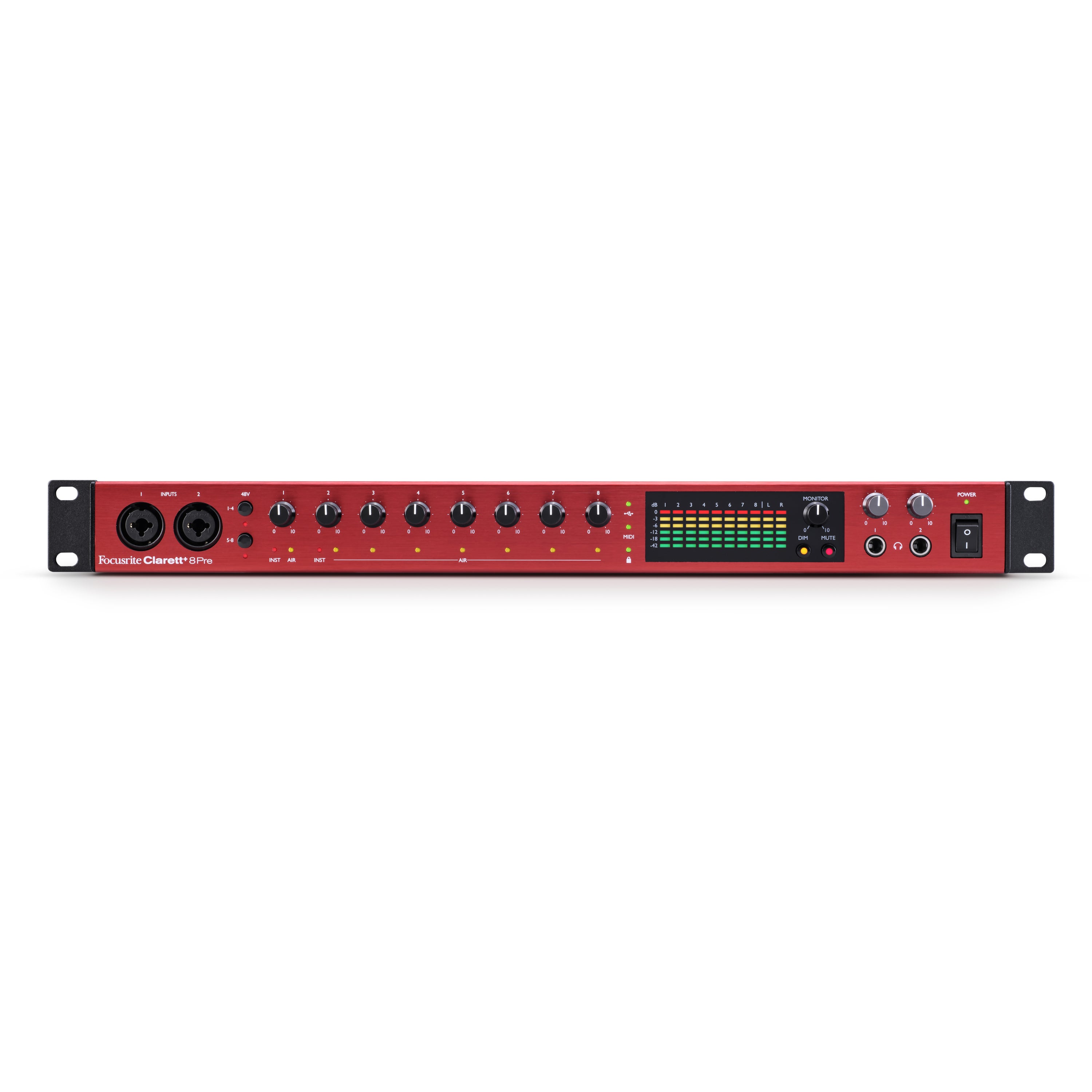 Focusrite Clarett+ 8Pre USB-C audio interface