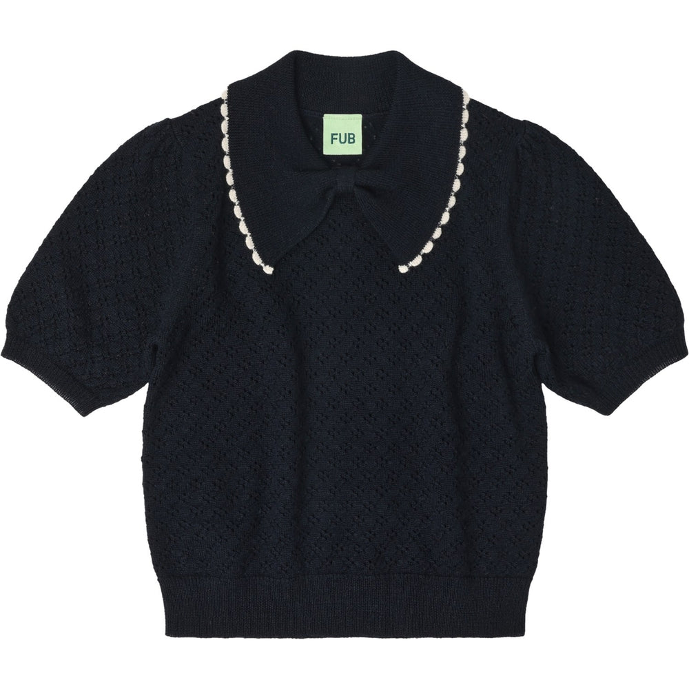 Køb FUB Dark Navy Pointelle Polo
