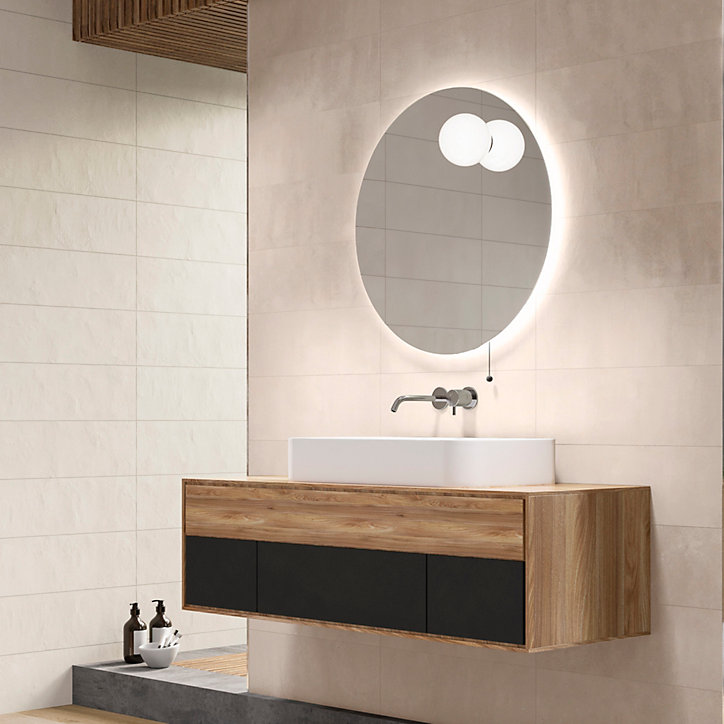 Carrelage mural naturel Terre 25 x 75 cm