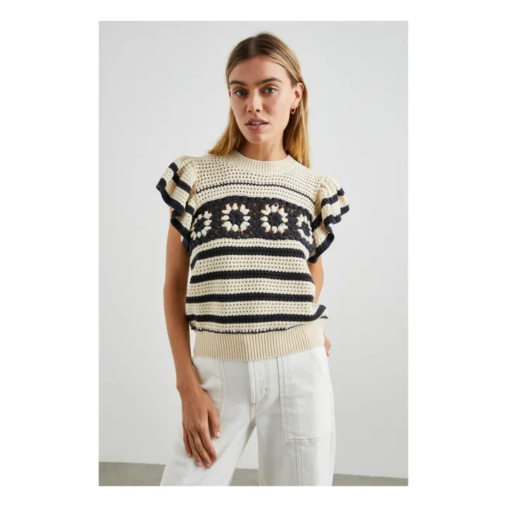 Rails Pull Sans Manches Crochet Penelope | Beige