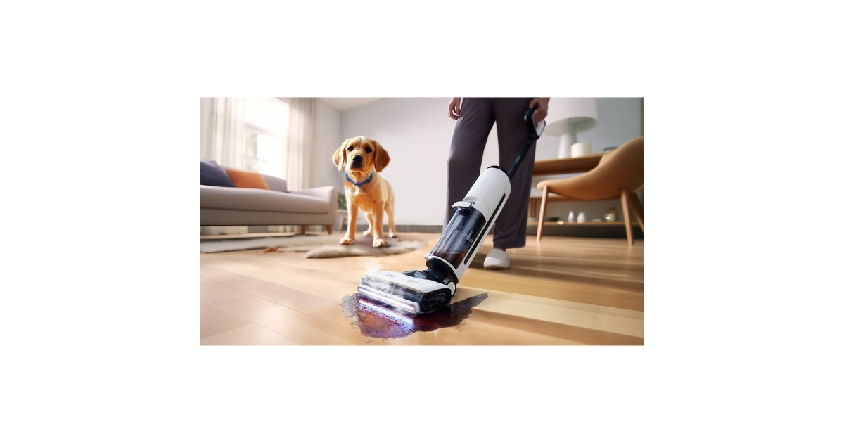 TinecoFloor One S7 Steam 4-in-1 apparaat nat- en droogzuiger  (Wit/zwart, Stofzuigt, dweilt, stoomt en droogt | smart | oplaadbaar)