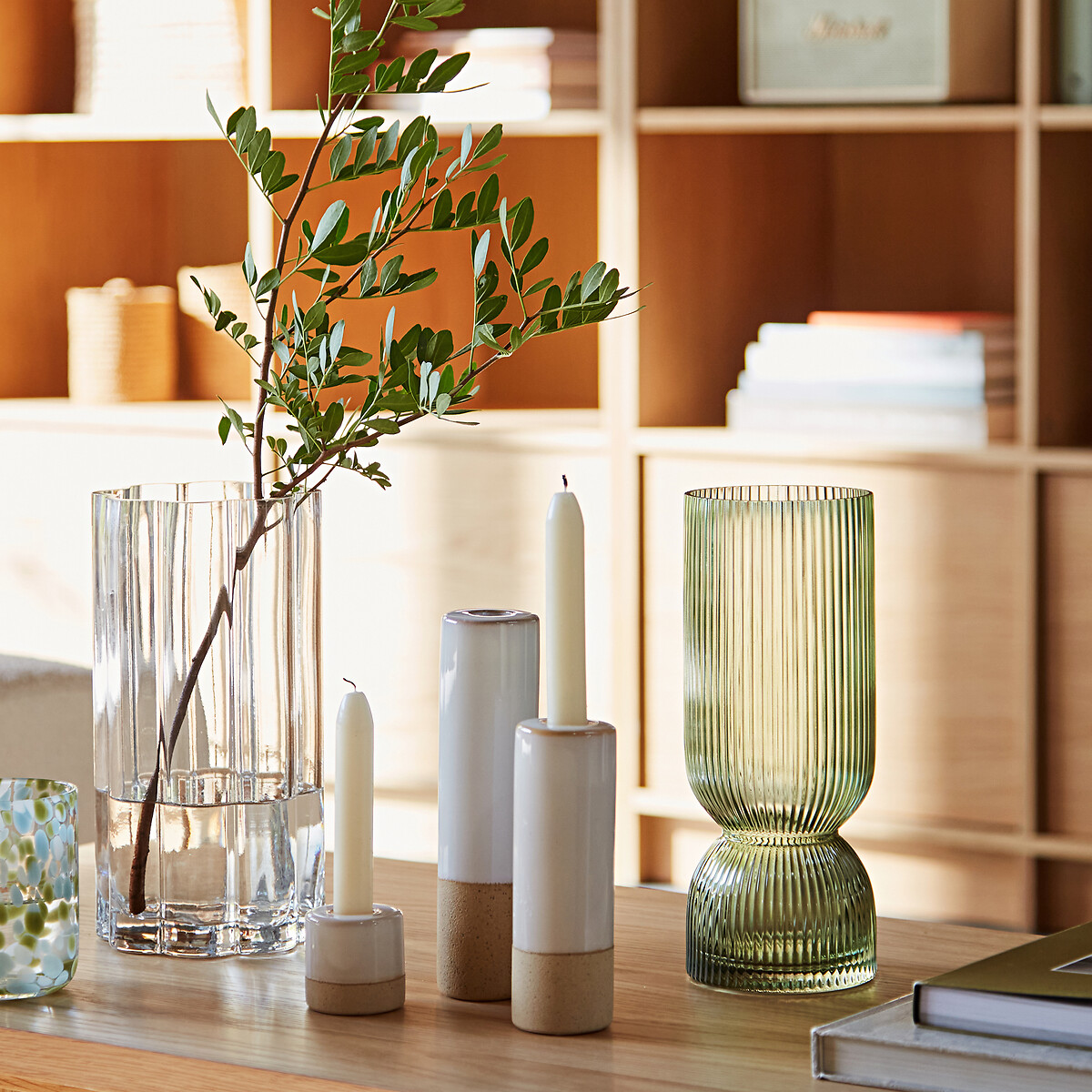 LA REDOUTE INTERIEURS<br>Vaso de vidro transparente H25 cm Helia