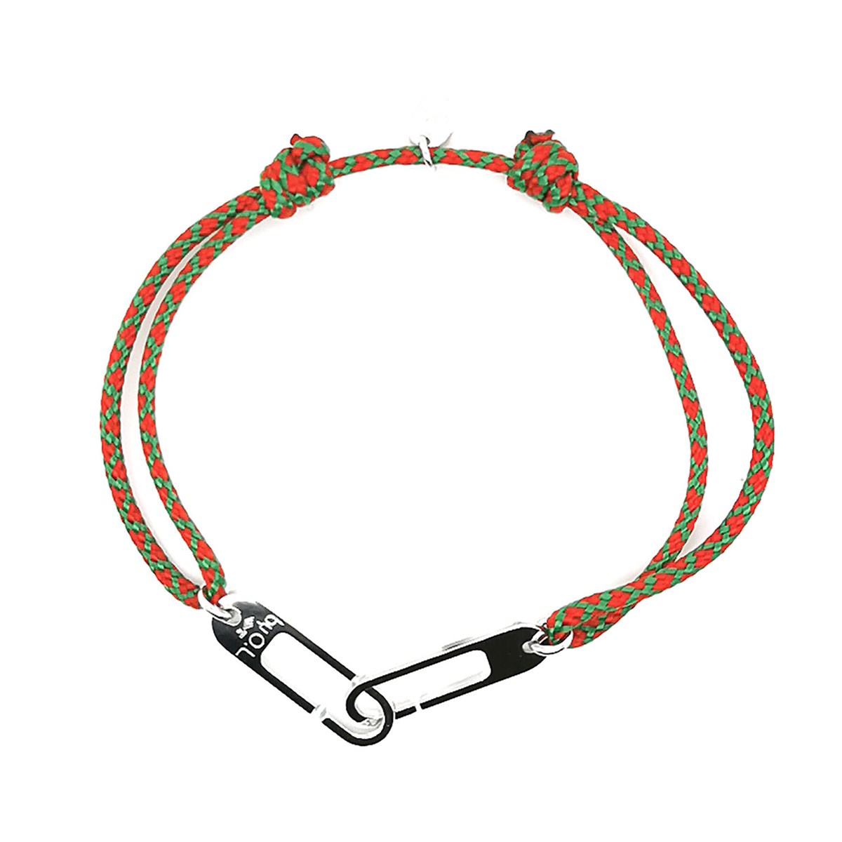 Bracelet homme Olivier Lafond Osmose rouge et vert