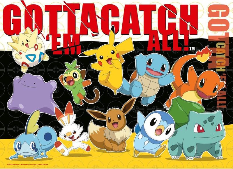 Ravensburger - Pokémon 4 in 1 - Legpuzzels - Multicolor - Karton - 4 Puzzels van 100 Stukjes