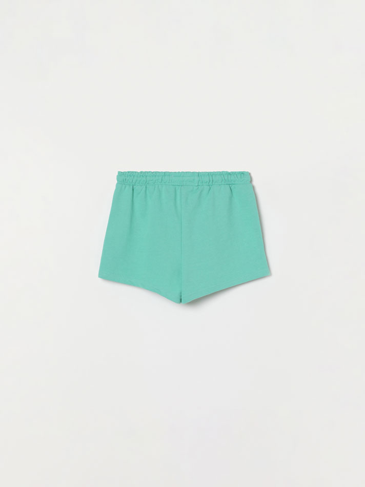 Conjunto de 2 shorts de lã polar lisos e básicos - Preto