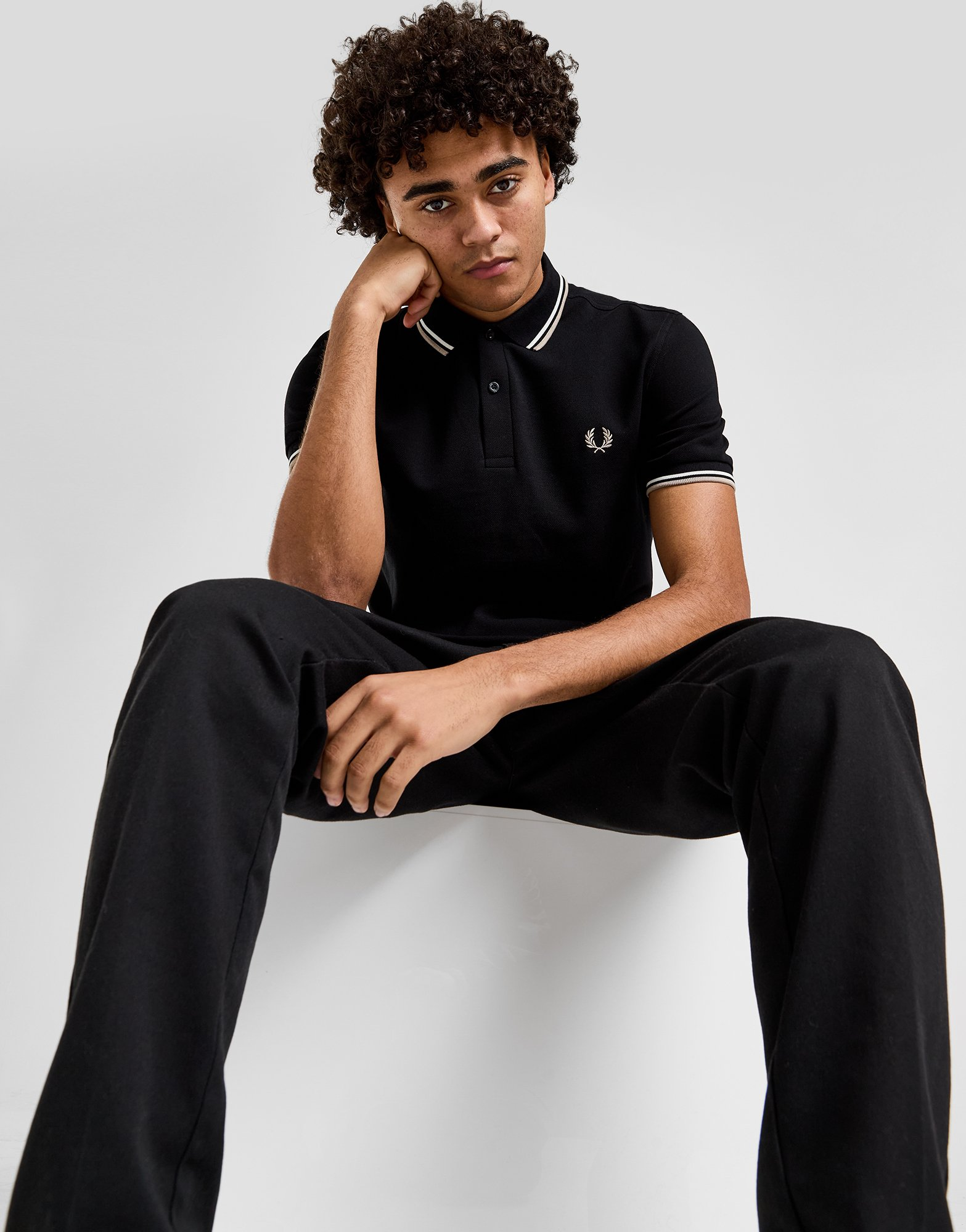Fred Perry Polo Double Liseré Homme