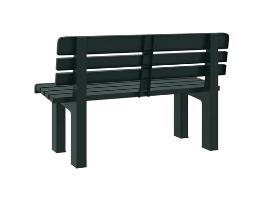 VIDAXL - Banc de jardin vert 110x52x71 cm polypropylène
