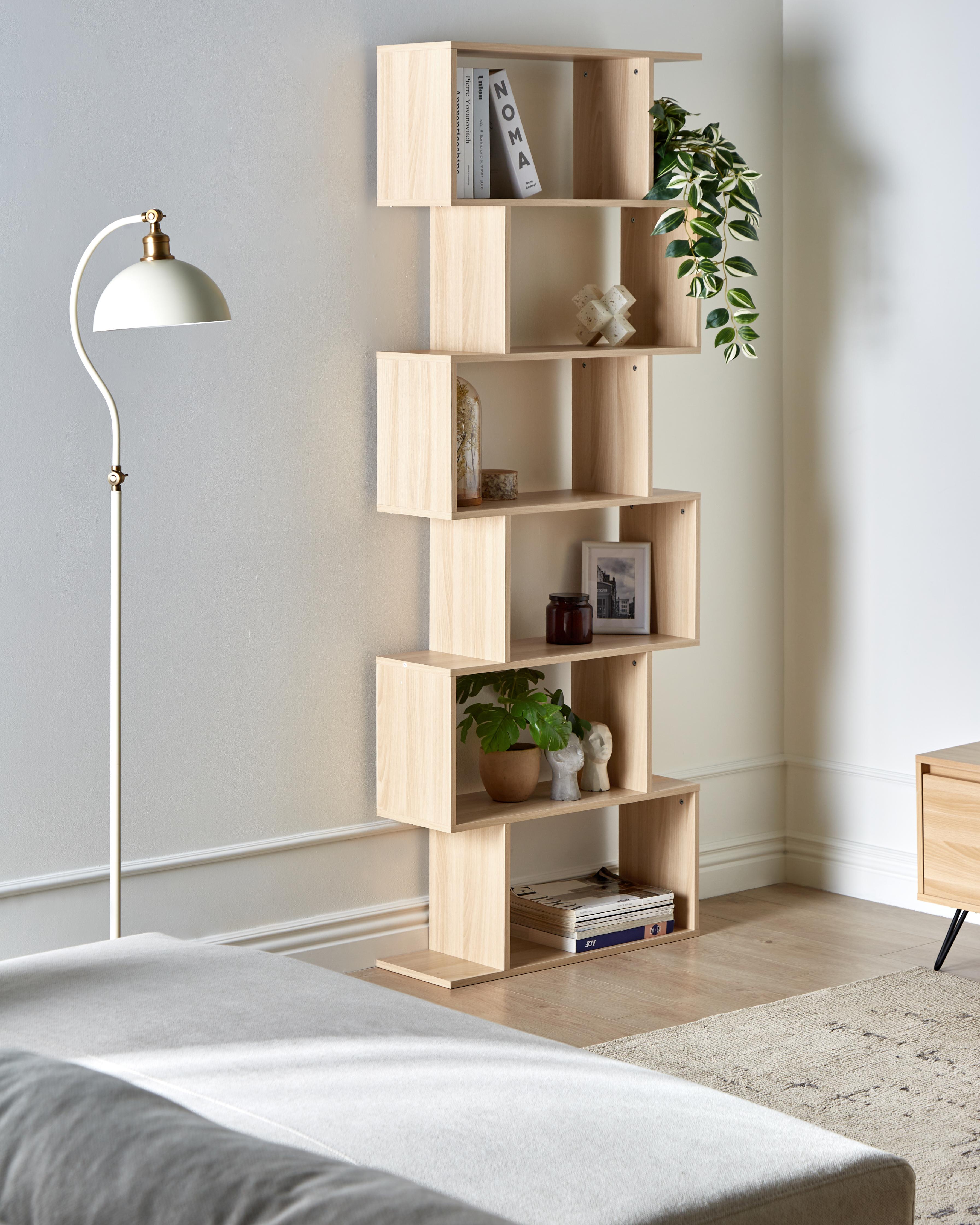Boekenkast met 6 planken VALDOSA 190 cm Lichtbruin