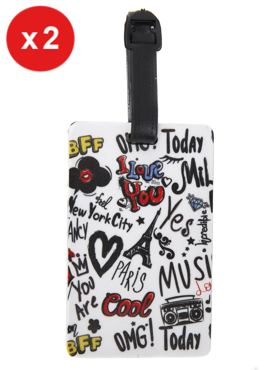 Set de 2 porte-adresses Snowball Graffiti