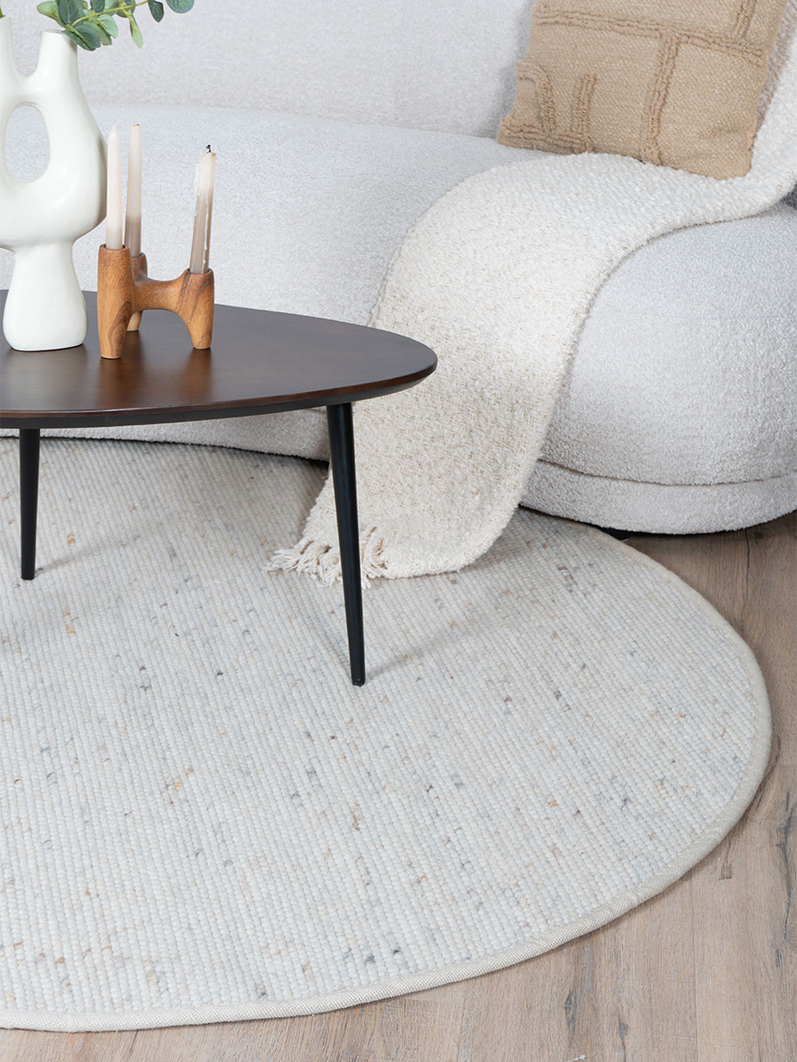 Vloerkleed Scott Beige Rond ø200 cm